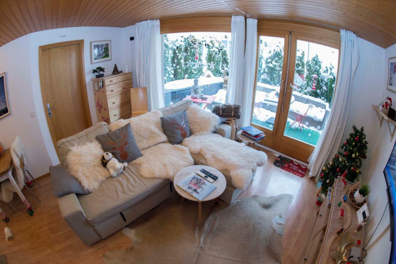 Ferienwohnung Haus Bel Air Wengen Exterior foto
