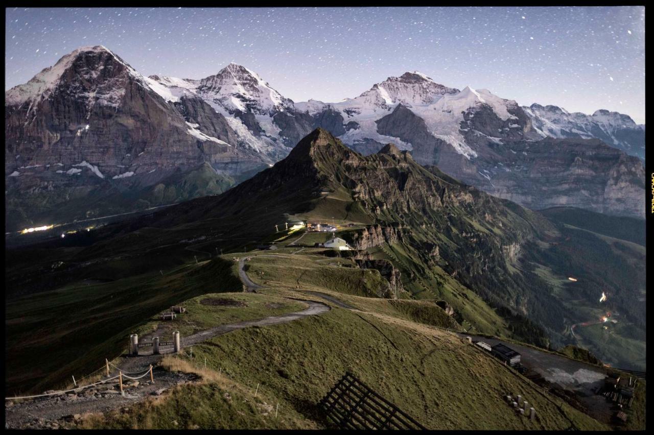 Ferienwohnung Haus Bel Air Wengen Exterior foto