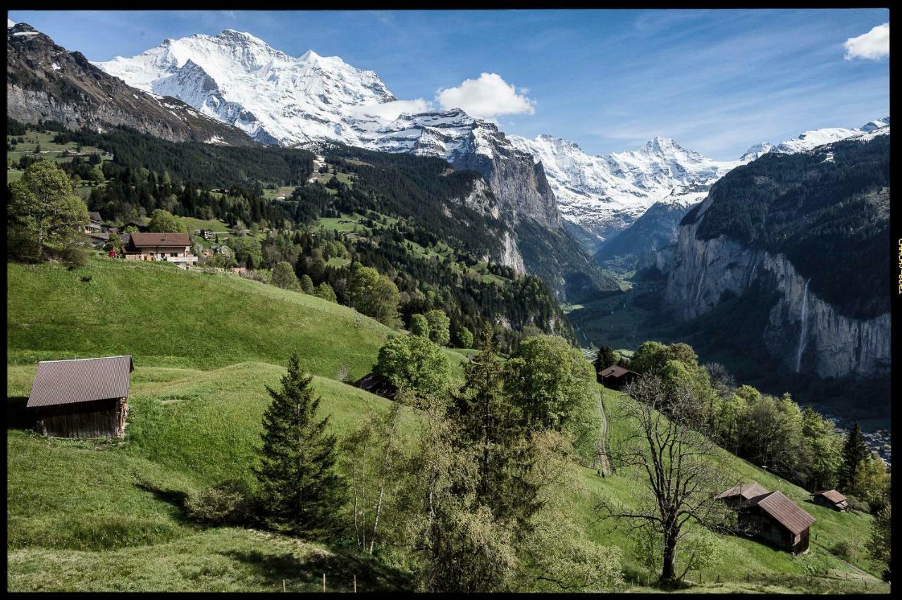 Ferienwohnung Haus Bel Air Wengen Exterior foto