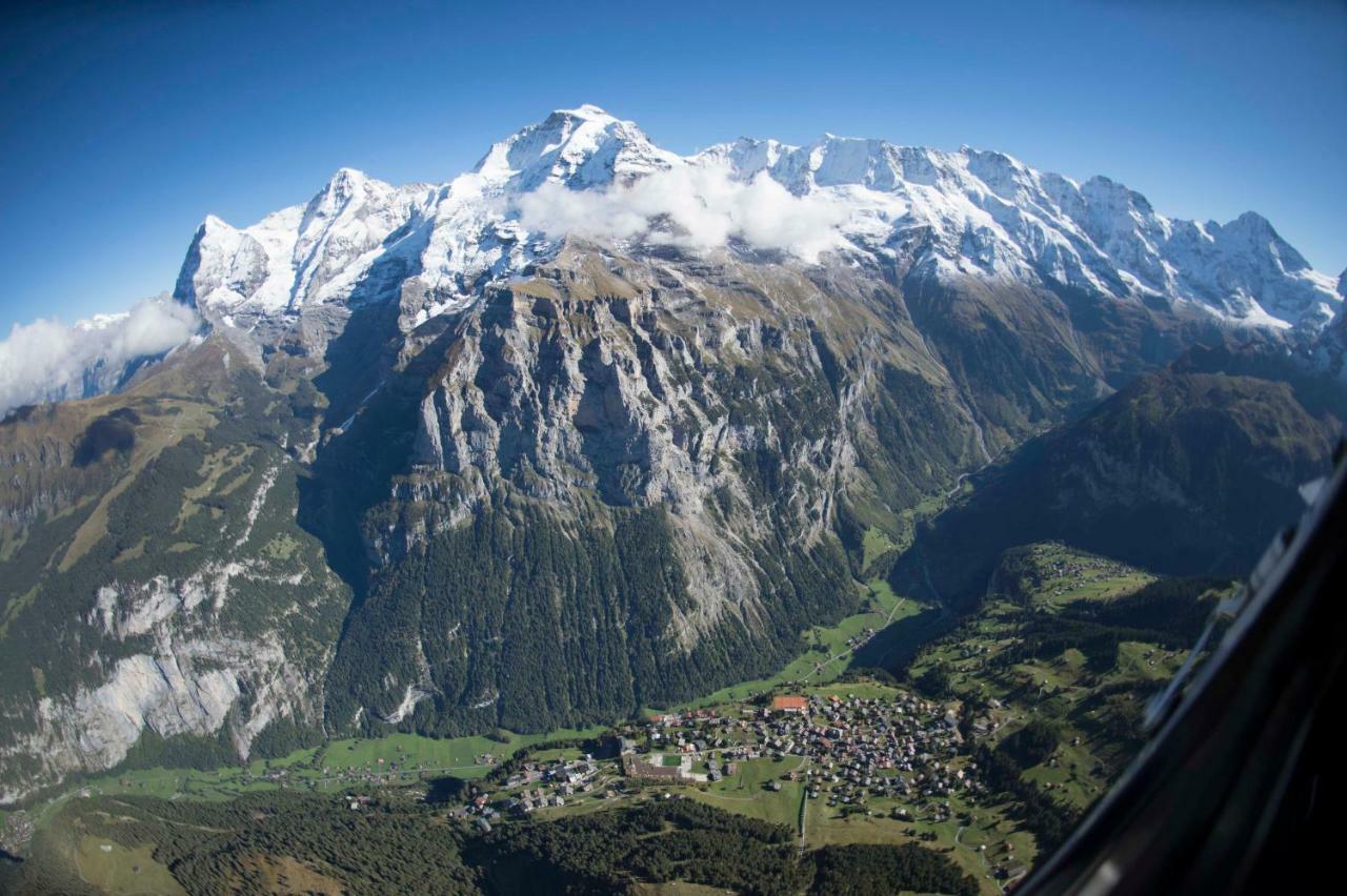 Ferienwohnung Haus Bel Air Wengen Exterior foto