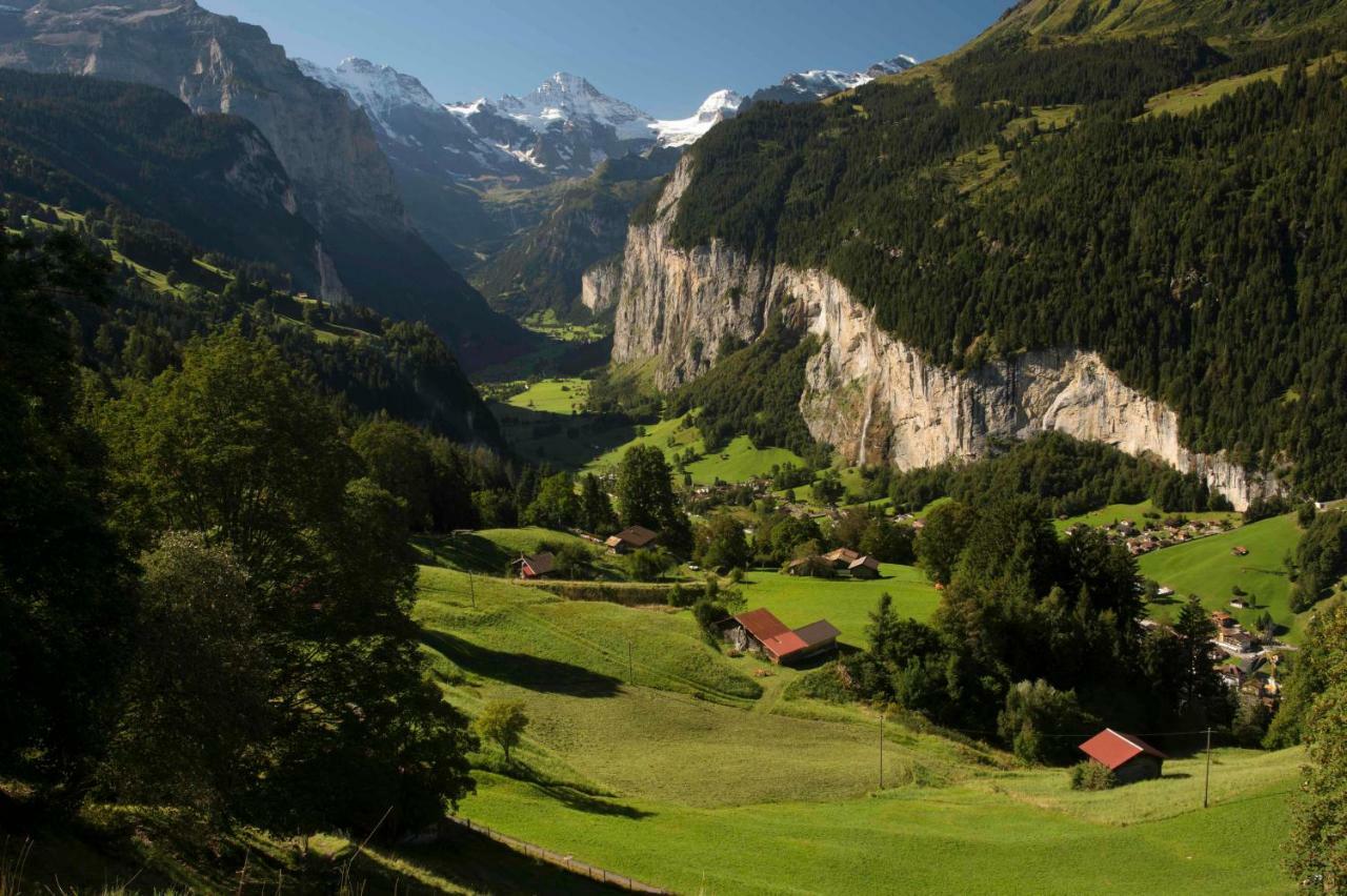 Ferienwohnung Haus Bel Air Wengen Exterior foto