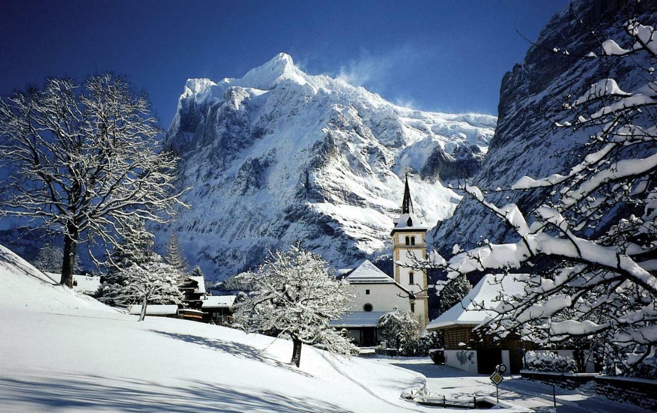 Ferienwohnung Haus Bel Air Wengen Exterior foto