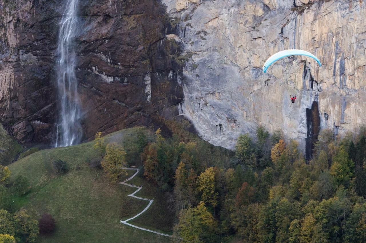 Ferienwohnung Haus Bel Air Wengen Exterior foto